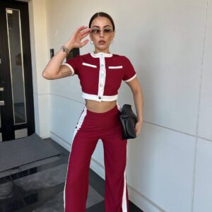 Bordeaux Knoopdetail Set